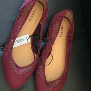 Merlot Almond Toed Flats